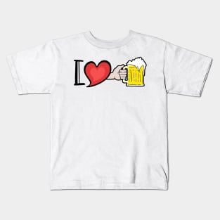 I love beer Kids T-Shirt